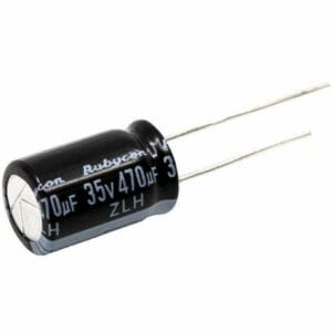 Electronics 189 Rubycon 35V 470uF 10x16mm ZLH Capacitor
