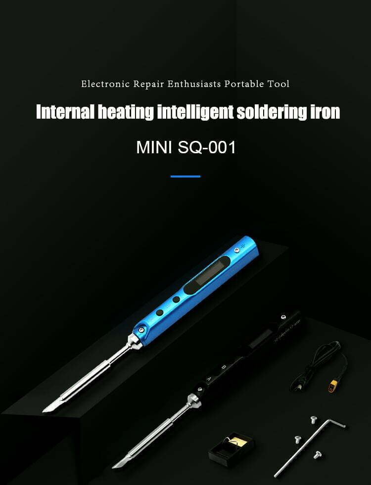 sequre soldering iron mini sq 001 65w portable light blue black product description design mantisfpv
