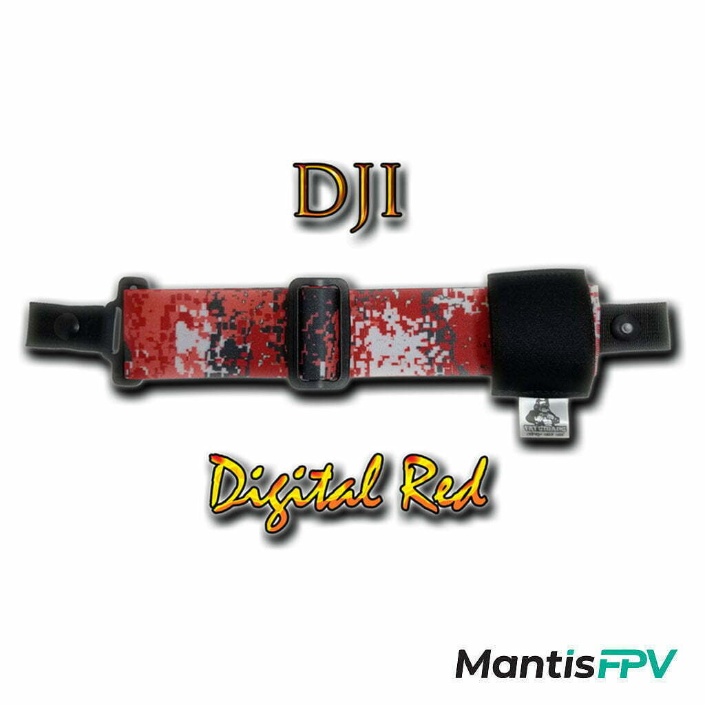 FatStraps digital red DJI FPV Goggles Head Strap Australia MantisFPV product
