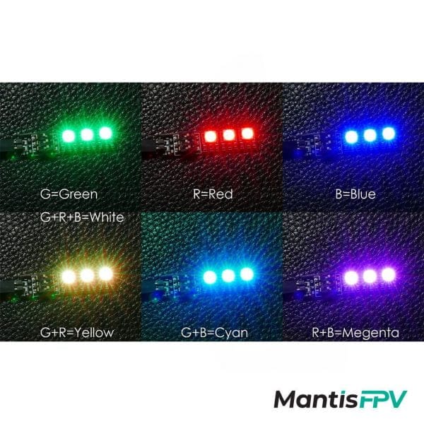 Matek RGB LED BOARD 5050 12V Australia colours MantisFPV