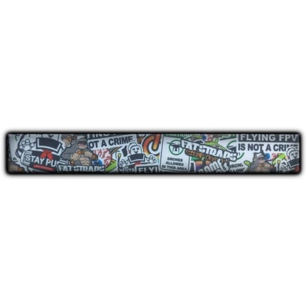 Fatstrap Sticker Bomb Goggles Head Strap Thick Buckle 1″ Wide Tabs