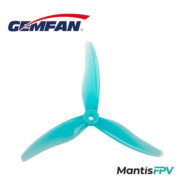gemfan hurricane 51477 durable 3 blade blue mantisfpv