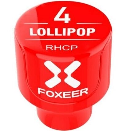 FEICHAO 3 Stubby 2.5Dbi RHCP/LHCP SMA RP-SMA FPV Antenna Fungo Antenna per modello RC Drone elicottero da corsa (Red RP-SMA