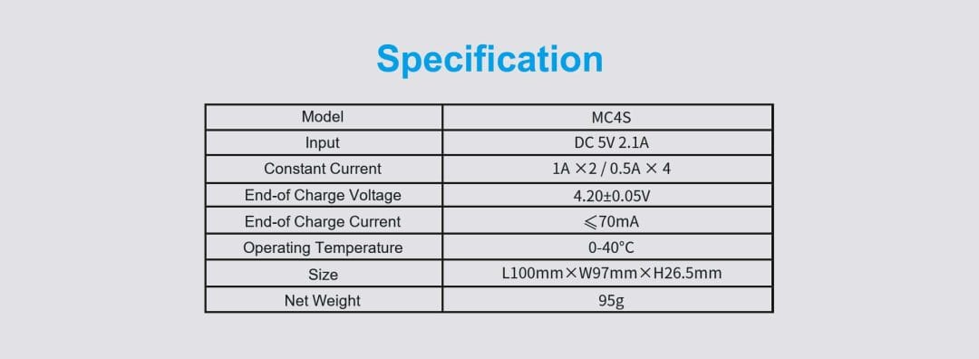 xtar mc4s usb 18650 battery charger mantisfpv australia description 11