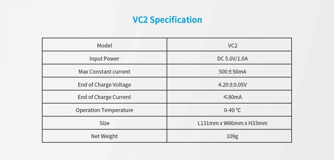 xtar vc2 usb 2 slot 18650 battery charger mantisfpv australia description 12