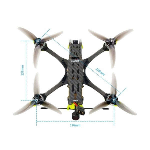 geprc mark5 analog pnp 4 6s fpv drone mantisfpv australia product drone size