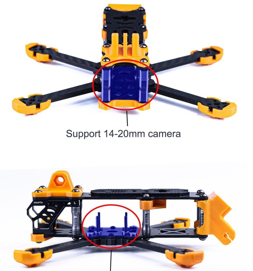 axis flying manta 3 5inch fpv freestyle squashed x frame with all tpu frame only mantisfpv australia product 03