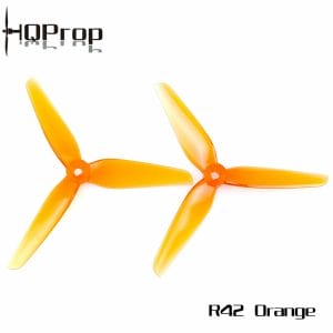 hqprop racing propeller r42 5x4 2x3 2cw2ccw mantisfpv australia product orange