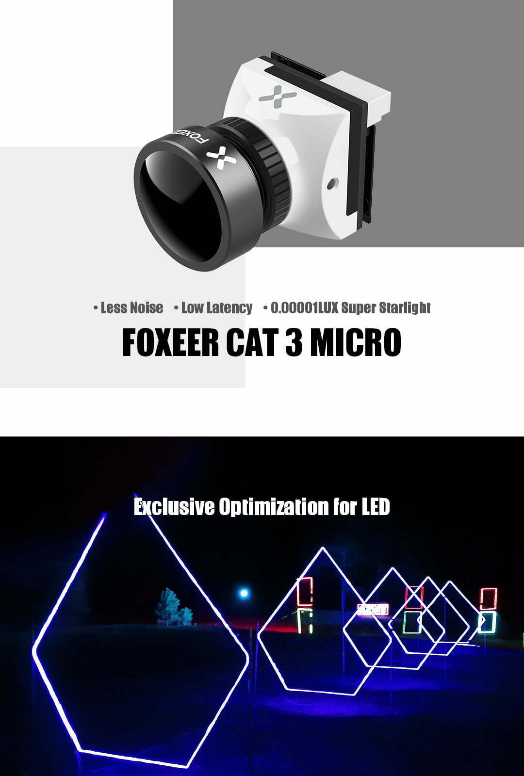 foxeer micro cat 3 1200tvl 0 00001lux super low light night camera mantisfpv description 01