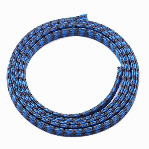 plexa cotton pet braiding wire protection 8mm 1m syntegra blue black product 3