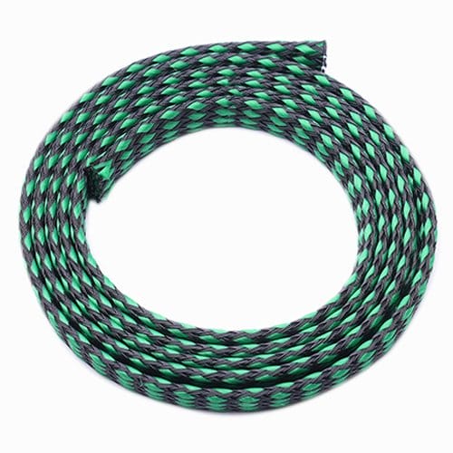 plexa cotton pet braiding wire protection 8mm 1m syntegra green black product 3