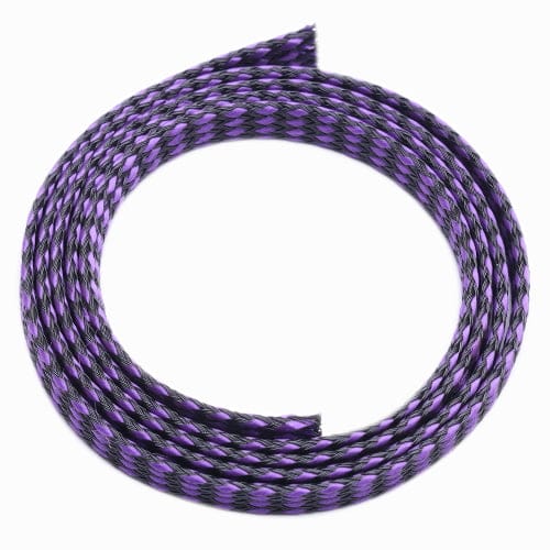 plexa cotton pet braiding wire protection 8mm 1m syntegra purple black product 3