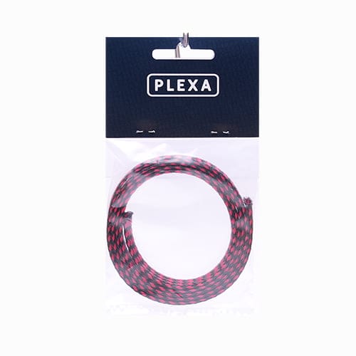 plexa cotton pet braiding wire protection 8mm 1m syntegra red black package 3