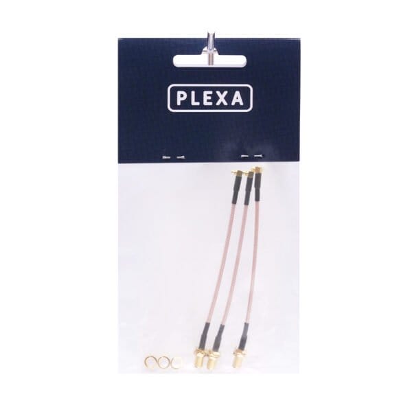 plexa sma female to mmcx right angle connector 120mm 3 pack syntegra package 2