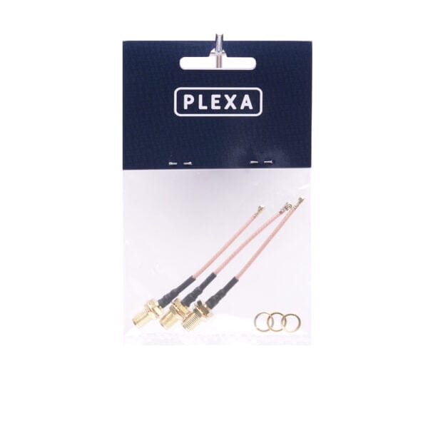 plexa sma female to ufl connector 60mm 3 pack syntegra package 2