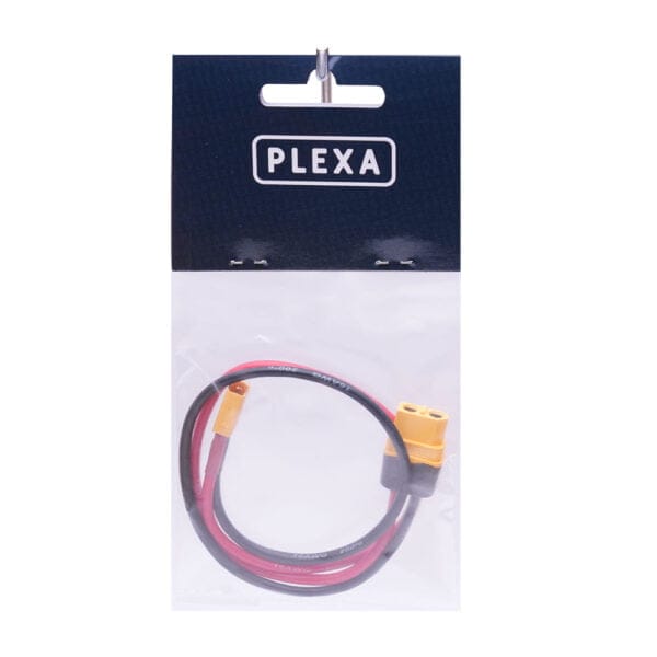 plexa xt60 female to xt30 male 30cm 16awg adapter cable syntegra australia package 2