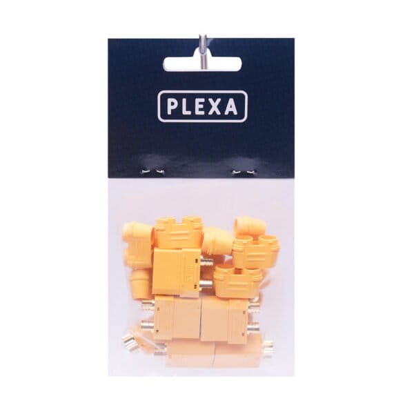 plexa xt90 female and male connectors with cap pack of 10 syntegra package australia 2