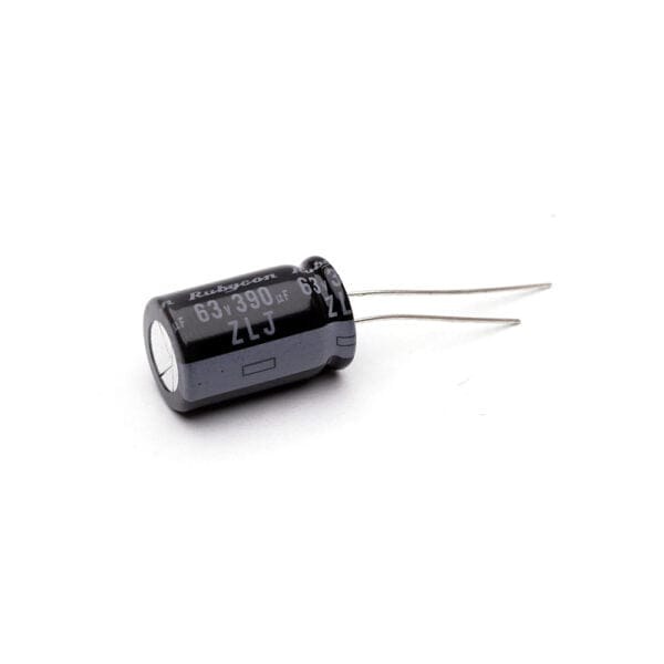 Rubycon 63V 390uF 12.5x20mm ZLJ Capacitor - MantisFPV