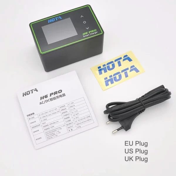 hota h6 pro ac200w dc700w 1 6s smart charger ac dc charger mantisfpv australia product package
