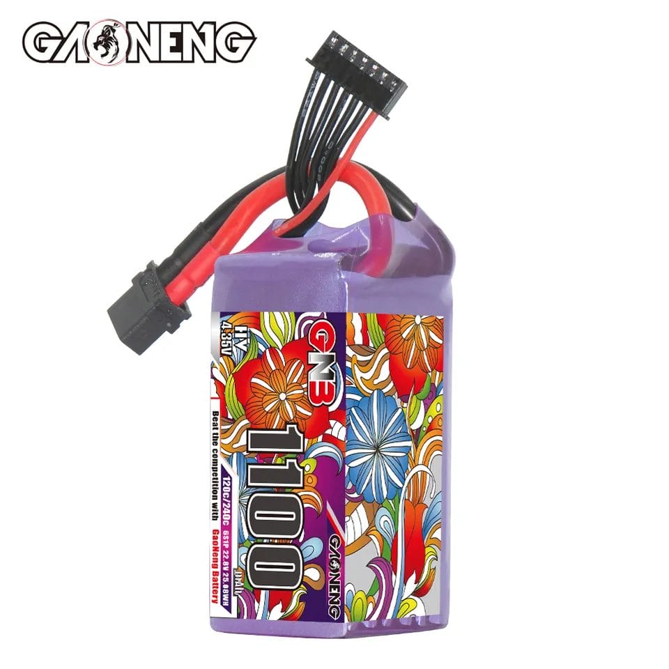 GAONENG GNB LiHV 6S 22.8V 1100mAh 120C XT60 LiPo Battery