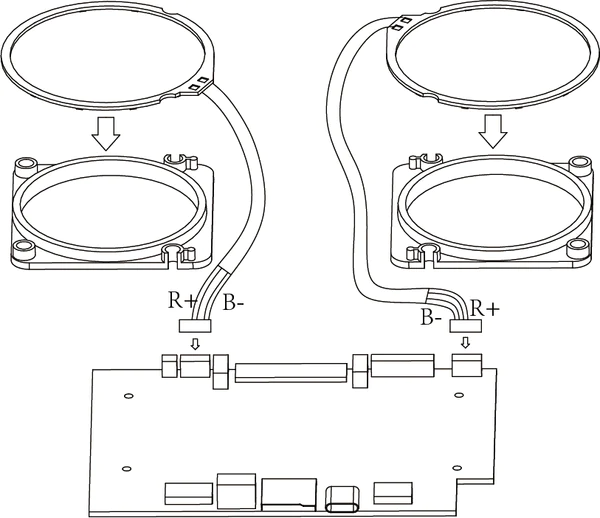 radiomaster led gimbal light mod set for tx16s boxer installation method
