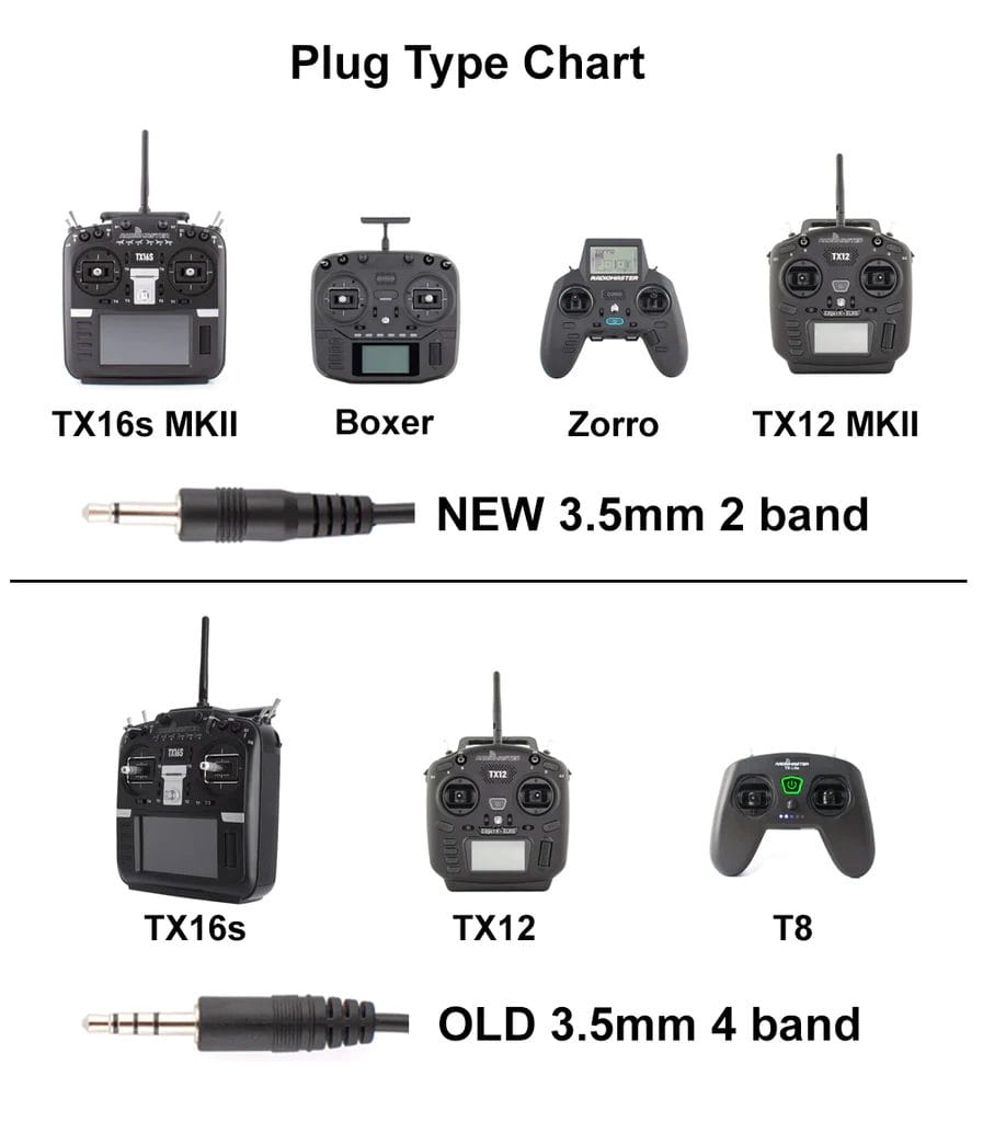 radiomaster trainer cable set mantisfpv australia product showcase plug chart