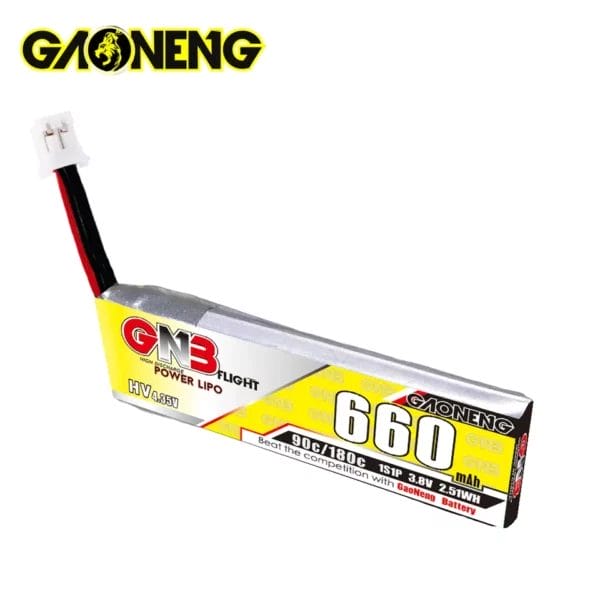 gaoneng gnb hv 1s 3 8v 660mah 90c ph2 0 lipo battery mantisfpv australia product drone showcase