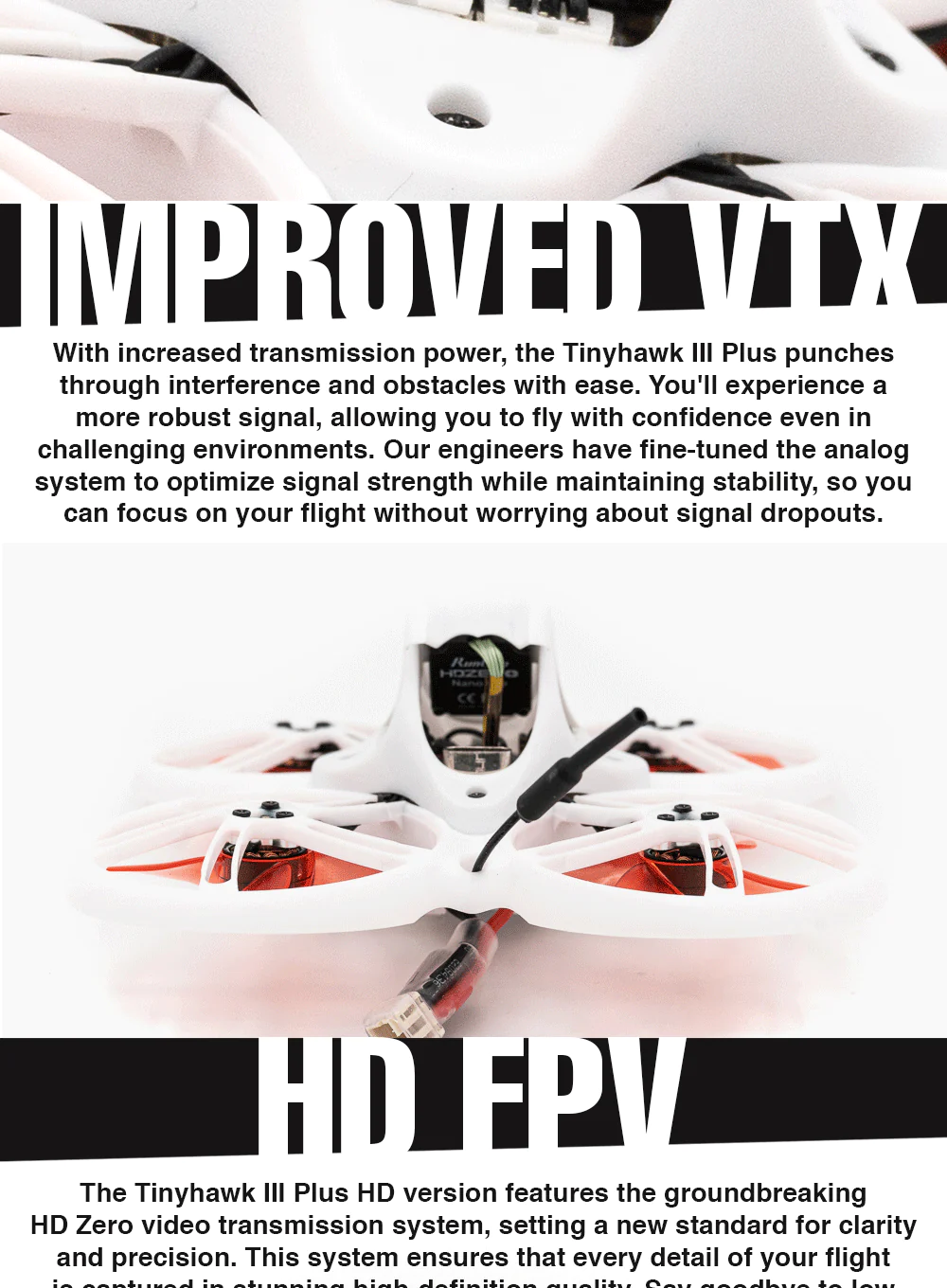 emax tinyhawk iii plus fpv racing drone rtf kit analog elrs mantisfpv australia product description 03