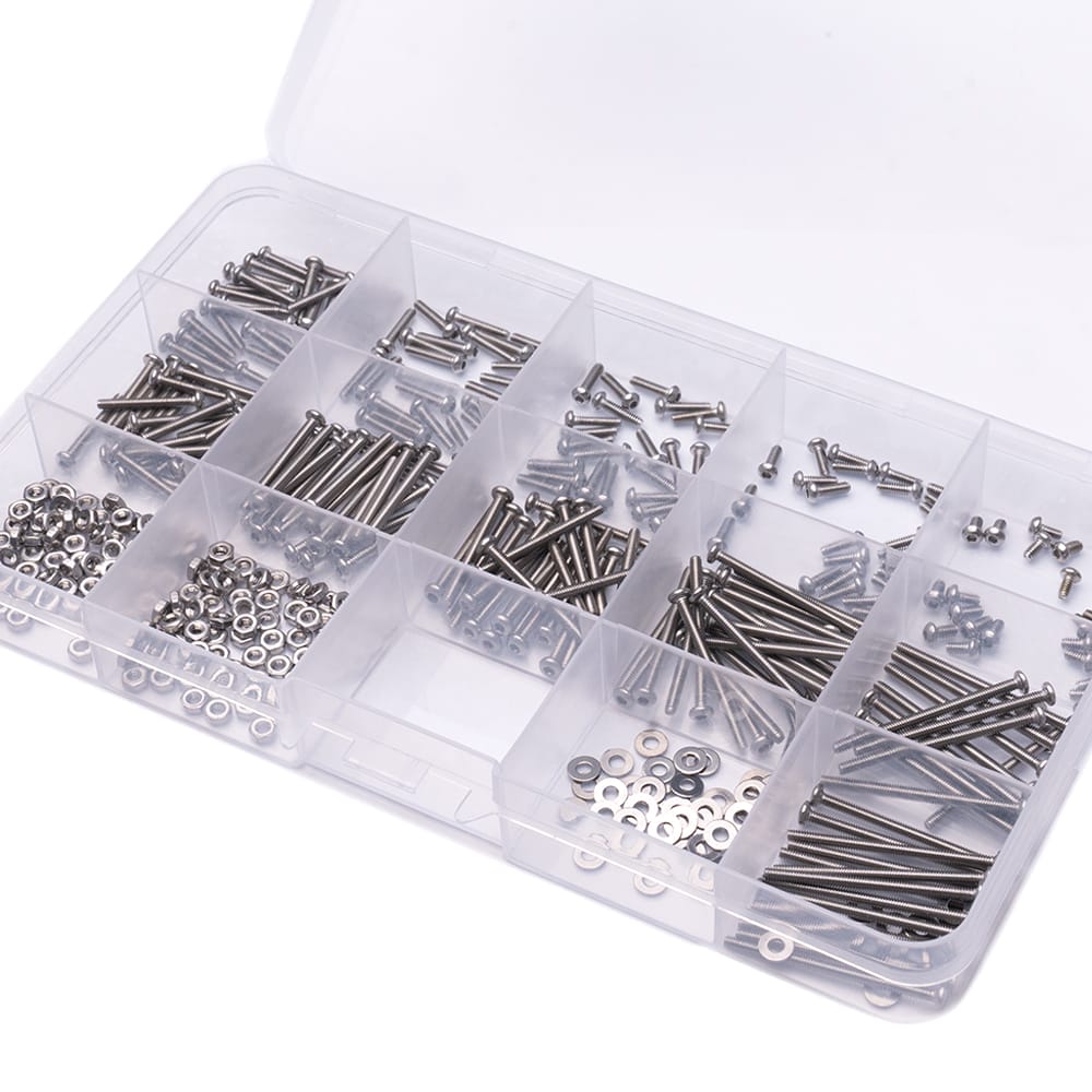 plexa m2 304 stainless steel button bolts nut and washer assorted kit 400 pack syntegra australia package