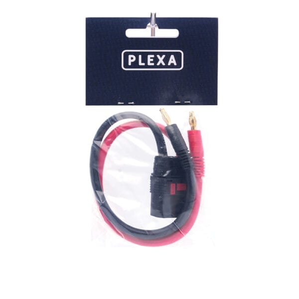 plexa qs8 male to 4mm bullet banana plug cable lead 10awg 20cm syntegra package australia