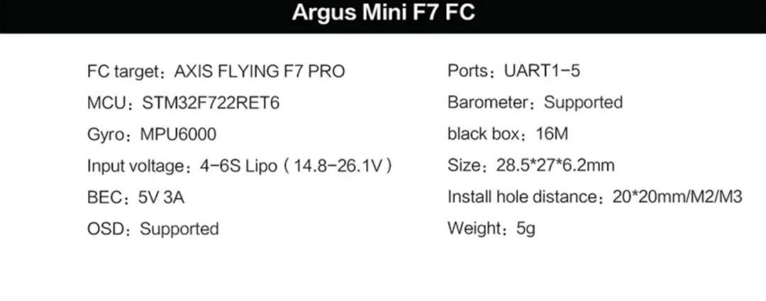 axis flying argus esc 40a 6s 32bit 20x20 mantisfpv australia product showcase description 02