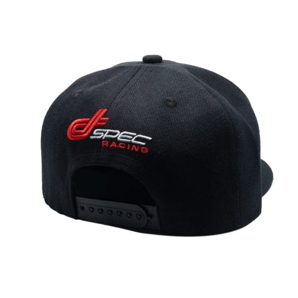 dspec racing original snapback australia spec racing merchandise hat display logo close up side profile back