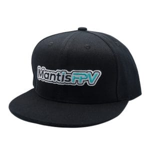 A black hat with mantisfpv logo for cool style