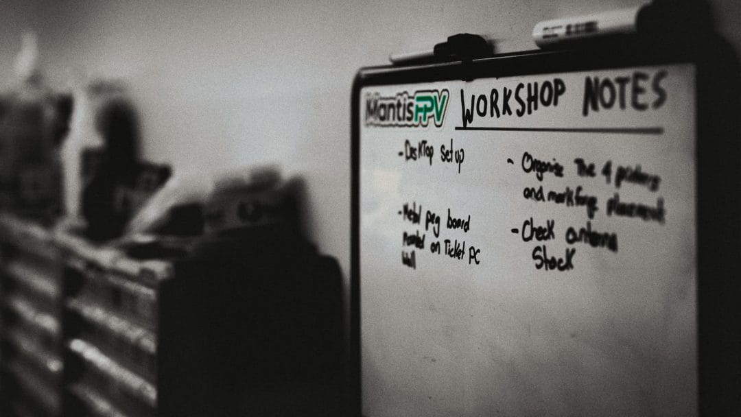 workshop whiteboard BW