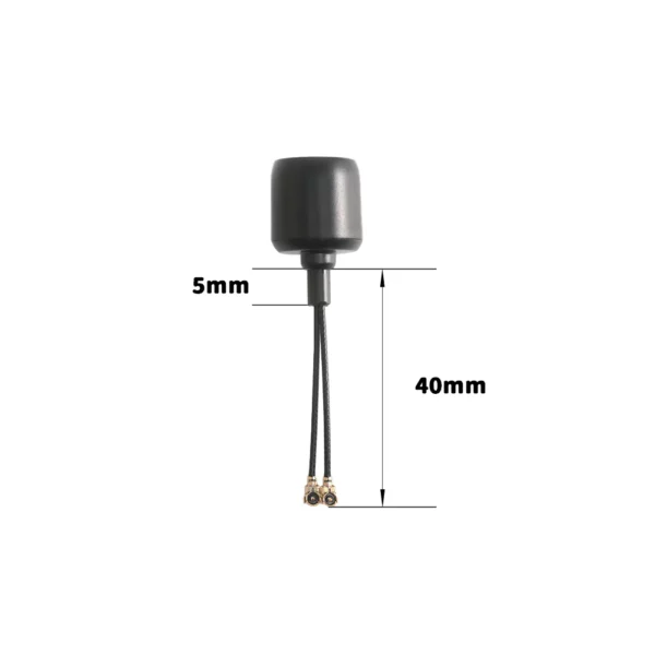 flyfishrc dual band 40mm stubby black ufl antenna for dji o3 mantisfpv australia product showcase size