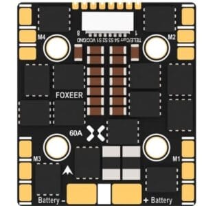 Electronics 120 Foxeer Reaper Slim F4 Mini 128K 4in1 BL32 60A ESC 20x20mm (V32.9)