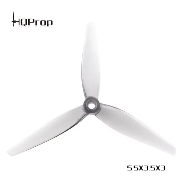 hqprop 5 5x3 5x3 v2 grey propeller set of 4 mantisfpv australia product showcase image 1