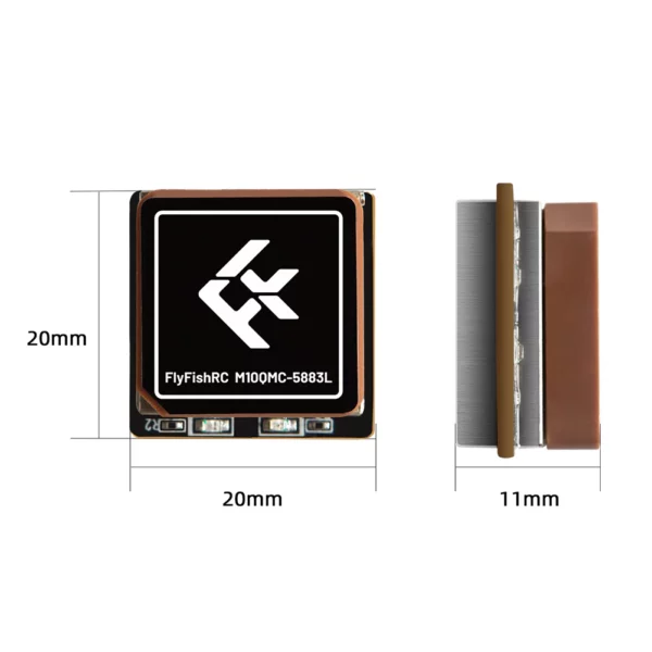FlyFishRC M10QMC-5883L GPS Module - Image 3