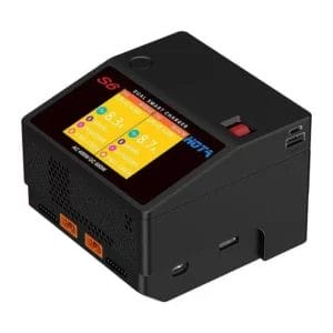 hota s6 dual channel ac400w dc325x2 15a 1 6s smart charger ac dc charger mantisfpv australia product showcase new display ports