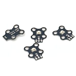 TinysLEDs 9x9mm Motor Mount 2-LED Rainbow (4 pack)