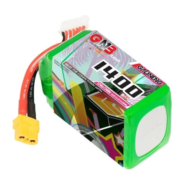 gaoneng gnb 6s 22 2v 1400mah 120c xt60 lipo battery mantisfpv australia product showcase image