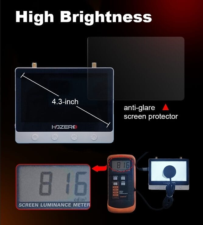 hdzero monitor hdz3581 mantisfpv australia mantisfpv australia product drone showcase boot brightness