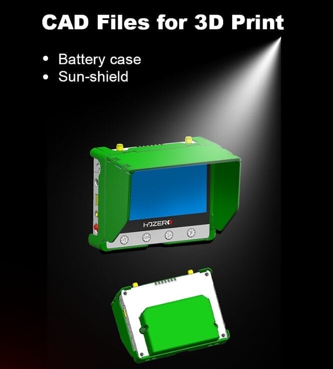 hdzero monitor hdz3581 mantisfpv australia mantisfpv australia product drone showcase boot cad