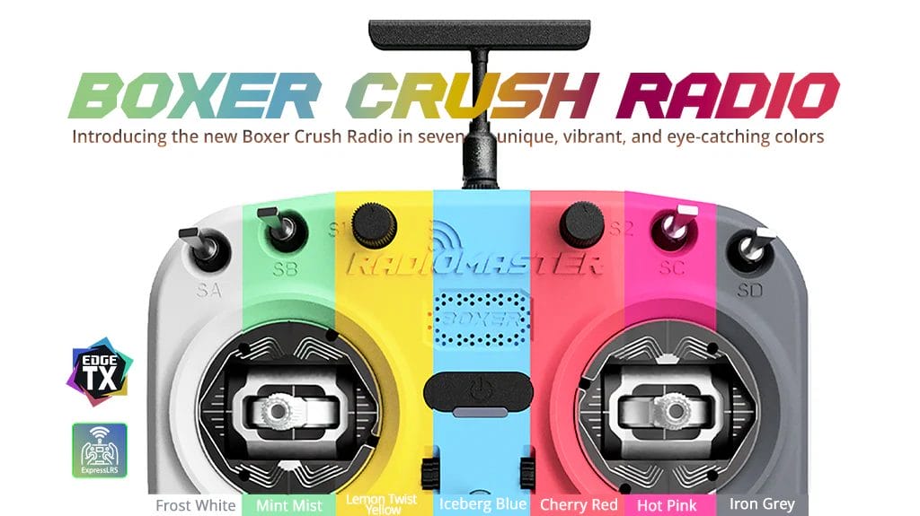 RadioMaster Boxer Crush Radio Controller AG01 ELRS 2.4GHz (no batteries) 12 radiomaster boxer crush radio controller ag01 elrs 2 4ghz no batteries mantisfpv australia product description 01