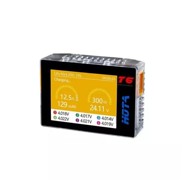 HOTA T6 DC 300W PD 90W 15A 1-6S Pocket LiPo Battery Charger (DC charger)