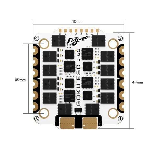 Flywoo G55M 32BIT 128K 3-6S 55A ESC 30x30 AM32 - Image 2