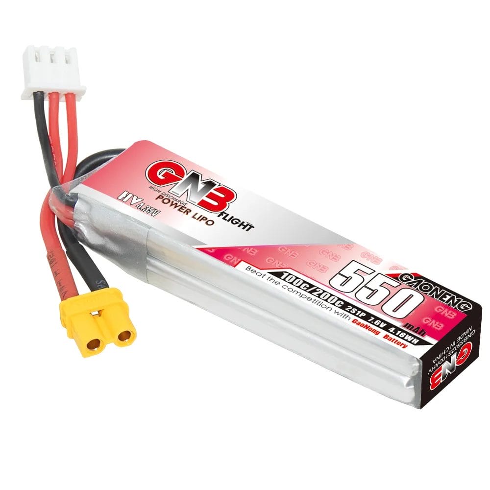 GAONENG GNB HV 2S 7.6V 550mAh 100C XT30 LiPo Battery 1 GAONENG GNB HV 2S 7.6V 550mAh 100C XT30 LiPo Battery