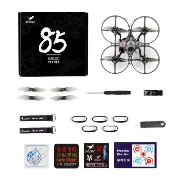 HGLRC Petrel 85 Analog FPV Drone Tinywhoop ELRS 2.4G 2S - Image 5
