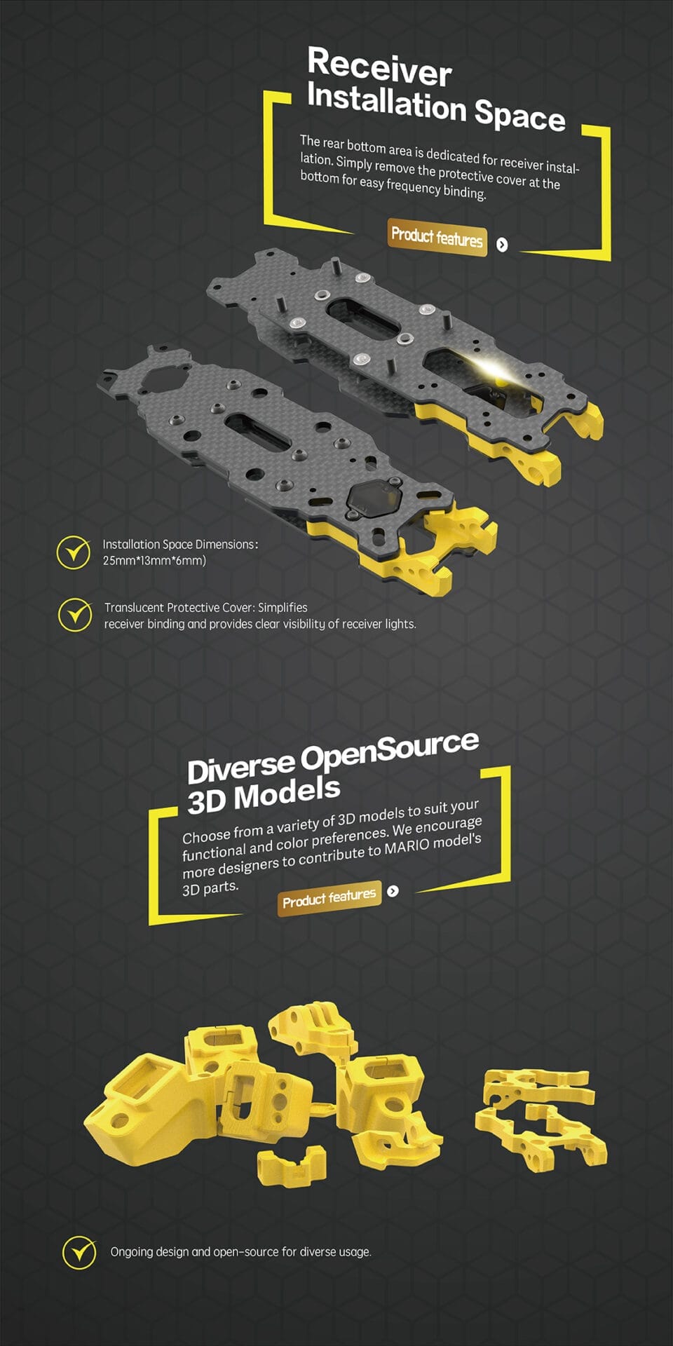 SpeedyBee Mario 5 XH Frame Digital O4 Pro 7 speedybee mario 5 frame digital o4 pro mantisfpv australia product drone fpv frame description 05