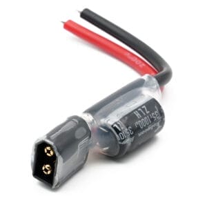 Plexa XT60 Male 12AWG 150mm Cable with Rubycon 35V 1000uF Capacitor